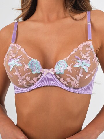 Carré Chic Balconette Underwear Sets in Purple
