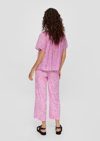 Wide leg Pantaloni di s.Oliver in rosa