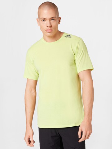 Tricou funcțional 'Designed for Training' de la ADIDAS SPORTSWEAR pe verde: față