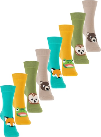 footstar Socks 'Funny Socks' in Blue: front