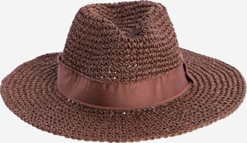 Amichi - Sombrero 'Sombrero para mujer Alania de fibras naturales' en marrón: frente