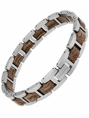 Bracelet 'SILBERSEE' Holzwerk en argent : devant