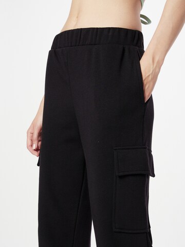 Monki Regular Cargo trousers in Black