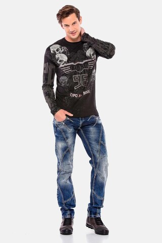 Coupe slim Jean CIPO & BAXX en bleu