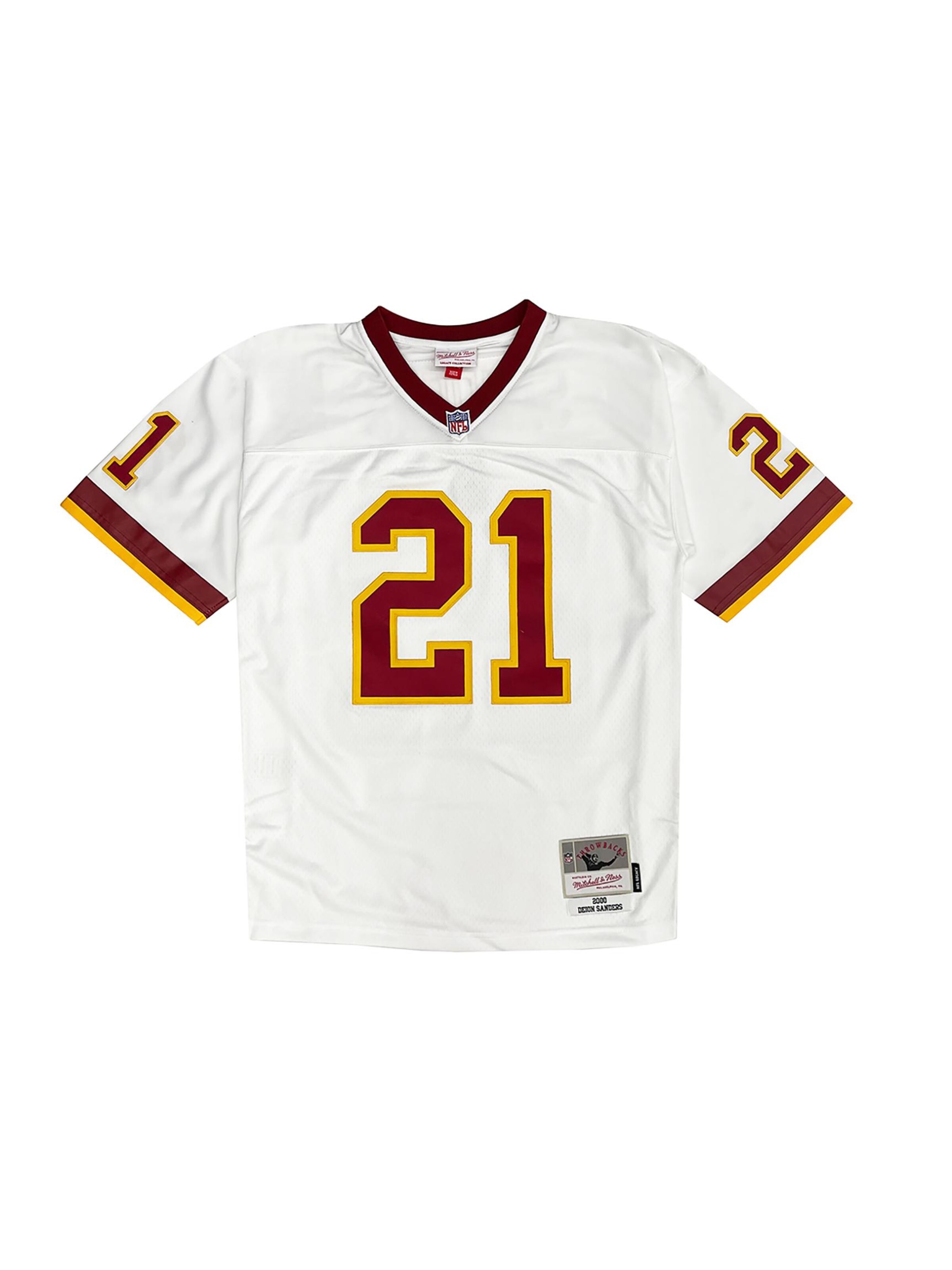 Mitchell & Ness Trikot 'Washington Red Skins 2000 Deion Sanders' in Weiß: Vorderseite