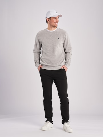 U.S. POLO ASSN. Sweatshirt 'Hugo' i grå
