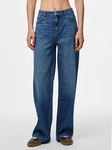 PIECES Wide leg Jeans 'PCSilke' in Blue: front