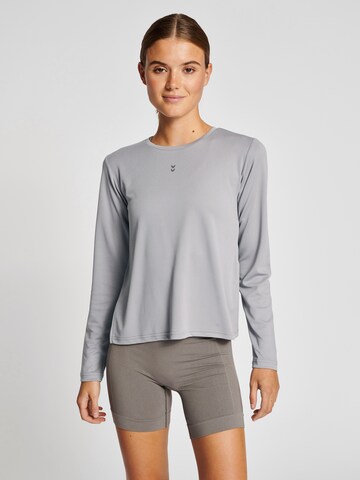 T-shirt fonctionnel Hummel en gris : devant