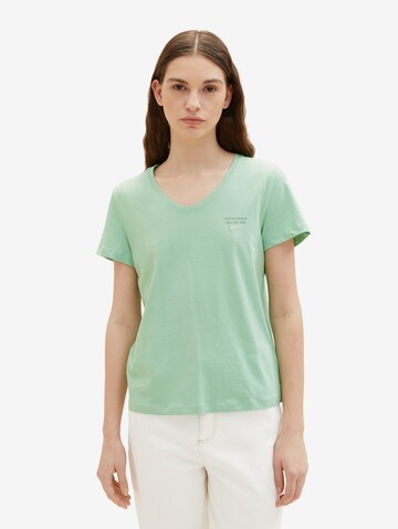 TOM TAILOR Shirt in Green: front