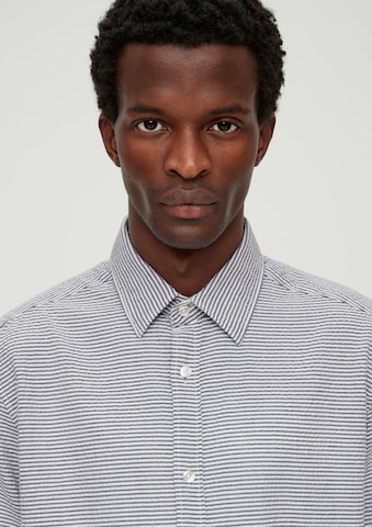 s.Oliver Regular fit Button Up Shirt in Grey