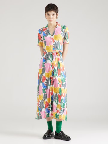 Compania Fantastica Košeľové šaty - zmiešané farby: predná strana