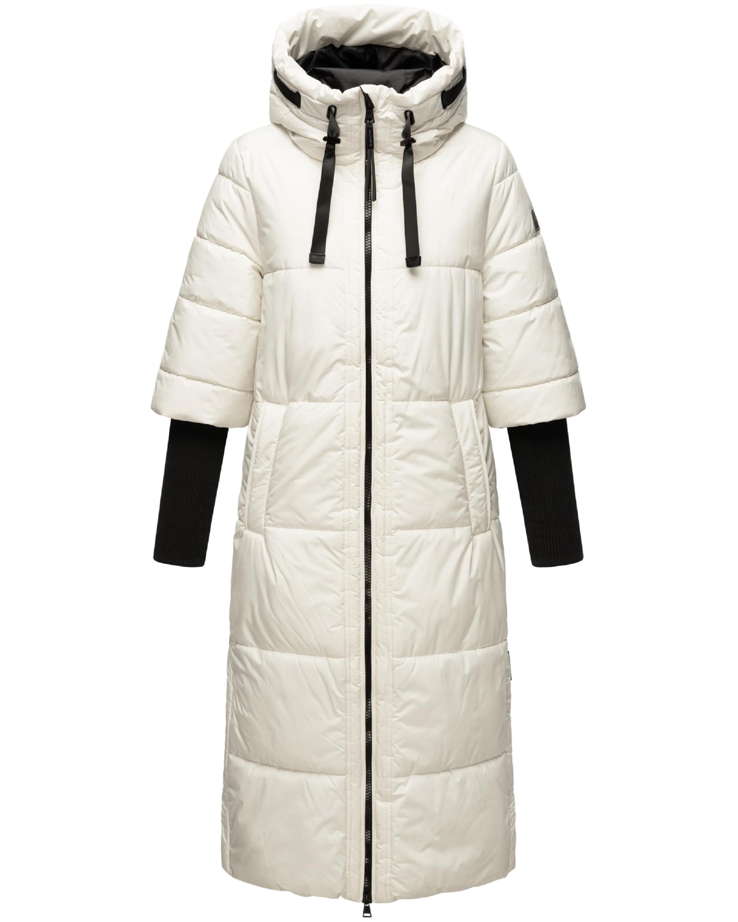 balts NAVAHOO Ziemas mētelis 'Ciao Miau XIV': no priekšpuses