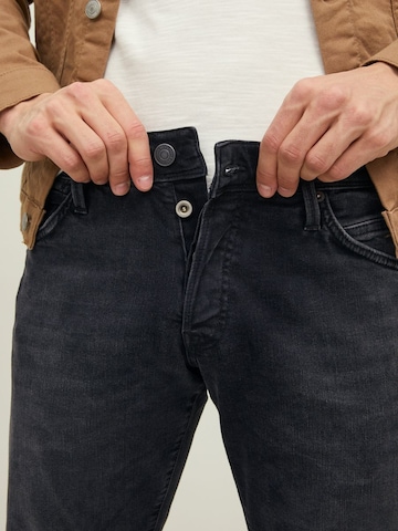 JACK & JONES Slimfit Jeans 'Glenn Fox' in Zwart