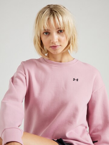 UNDER ARMOUR Sportief sweatshirt 'Unstoppable' in Roze