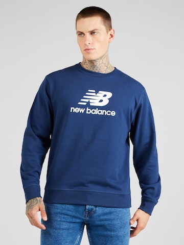 new balance Sweatshirt 'Essentials' in Blau: predná strana