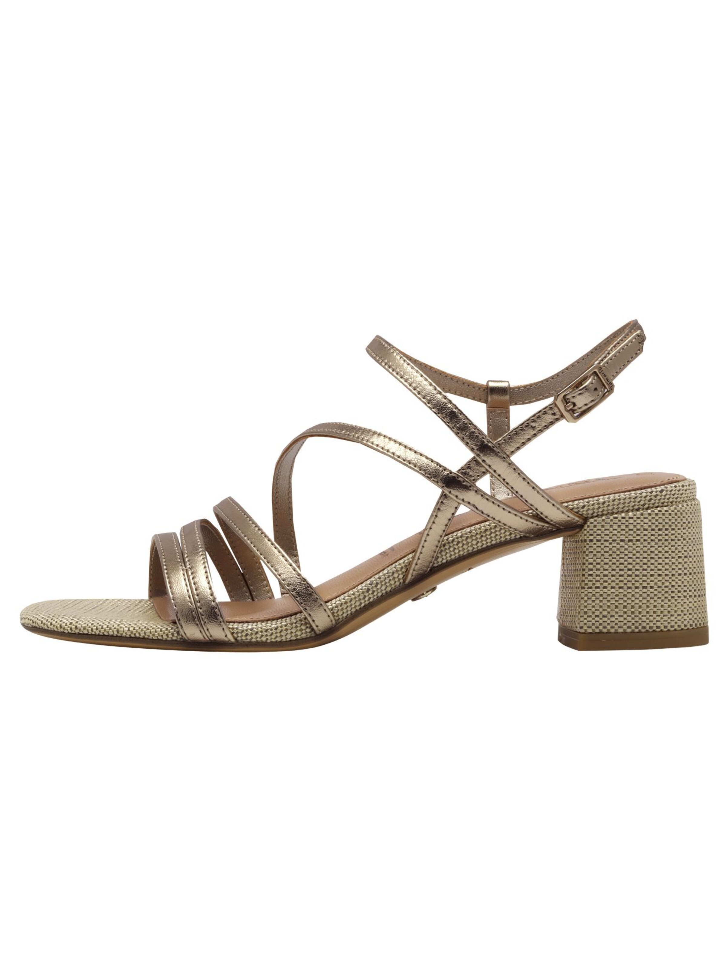 Tamaris Sandalen met riem in Goud