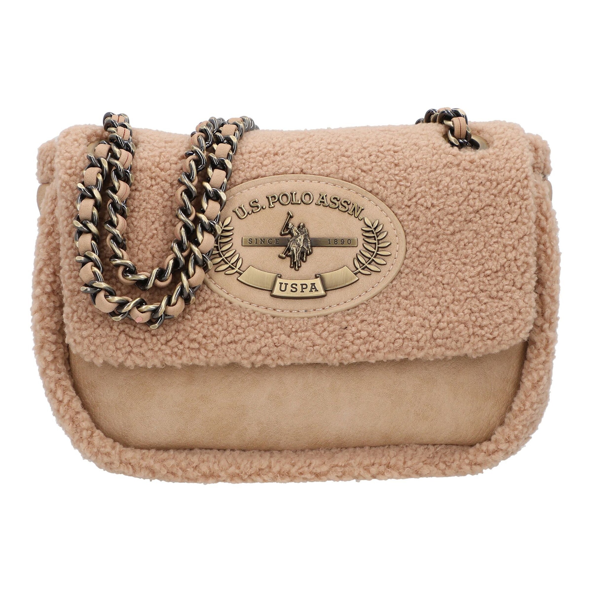 U.S. POLO ASSN. Shoulder bag 'Holly' in Beige: front