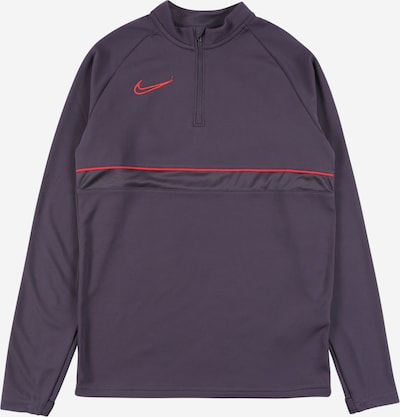 NIKE Sportsweatshirt 'Academy' in aubergine / knallrot, Produktansicht