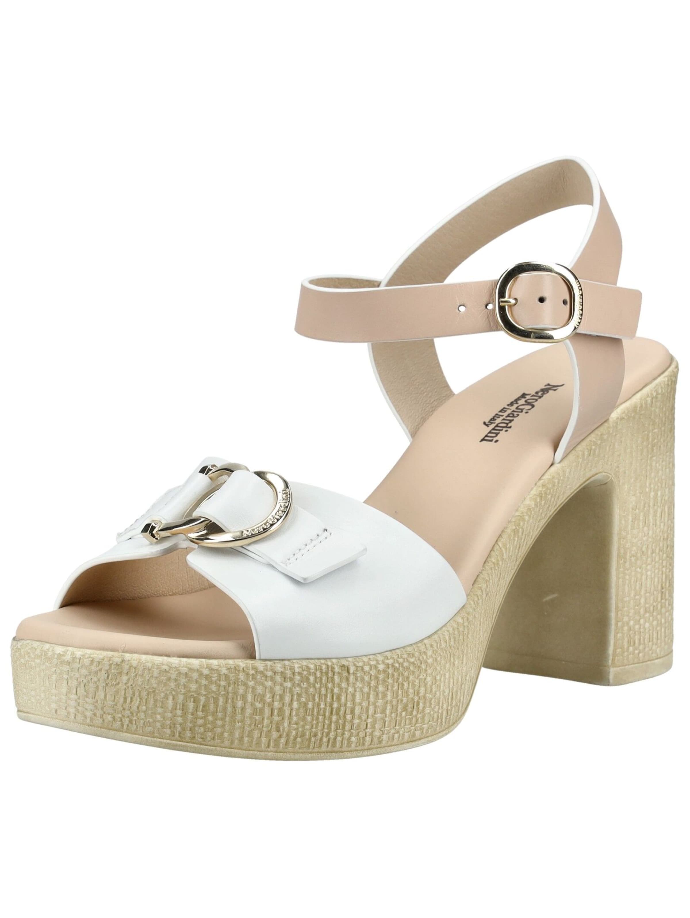 Sandalo con cinturino Nero Giardini di colore écru / bianco, Visualizzazione prodotti