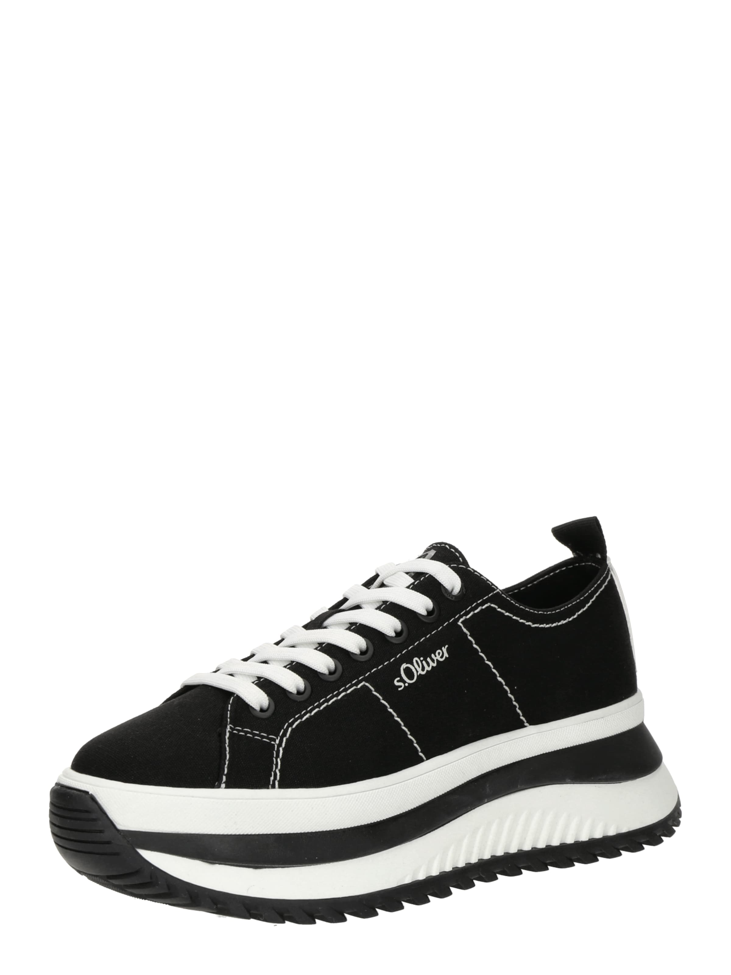 s.Oliver Platform trainers in Black: front