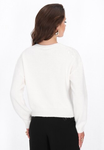 faina Knit cardigan in White