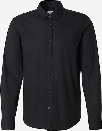 Chemise business 'Canton' MUSTANG en noir : devant