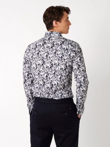 DESOTO Slim Fit Bügelfreies Slim-Fit Jerseyhemd in Mischfarben