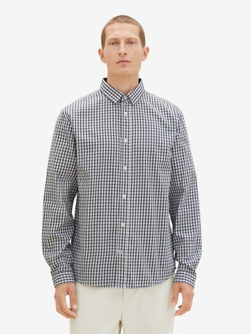 TOM TAILOR Regular fit Button Up Shirt in White: front