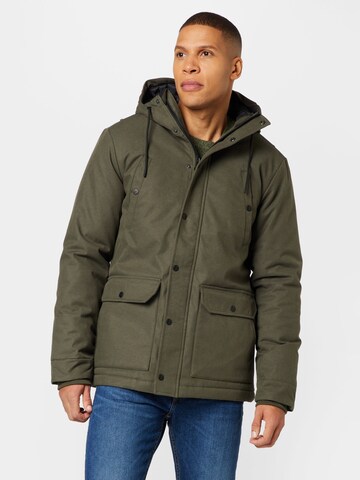 Revolution Between-Seasons Parka 'Alpine' in Green: front