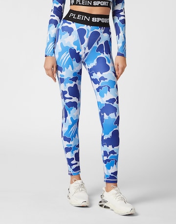 Skinny Leggings di Plein Sport in blu: frontale