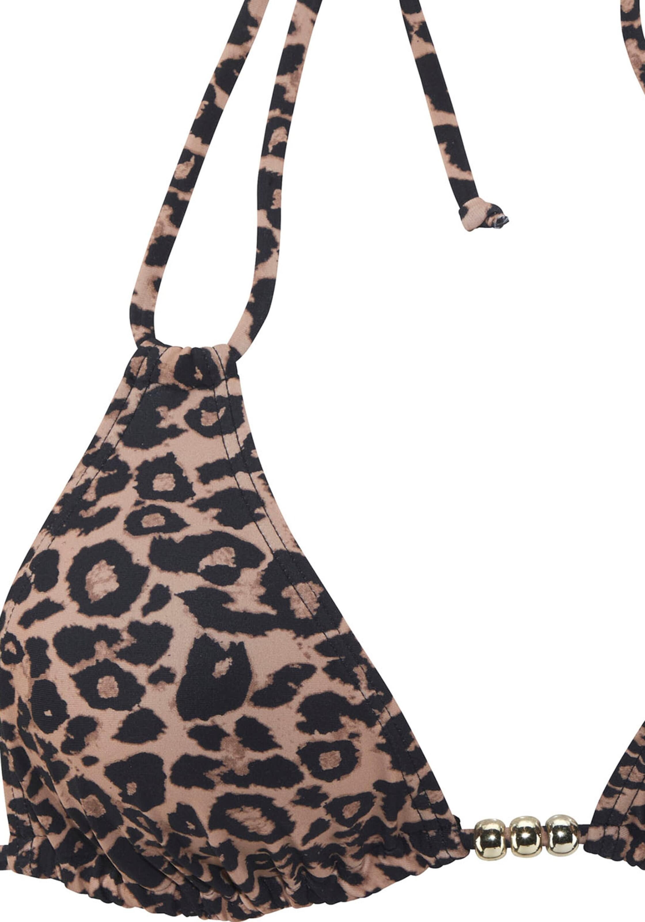 VIVANCE Triangel Bikinitop in Braun