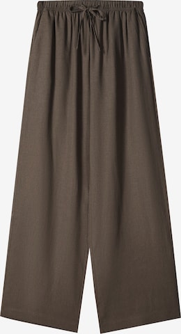 Pantalon Bershka en marron : devant