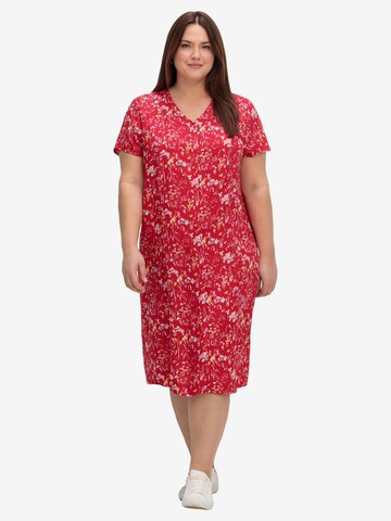 SHEEGO Summer Dress in Red: front