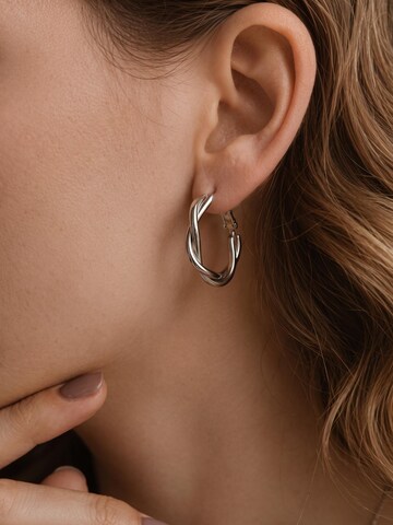 Kamakula Ohrringe 'Twisted Spiral'‌ in Silber