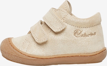 Sneaker 'COCOON' di NATURINO in oro: frontale