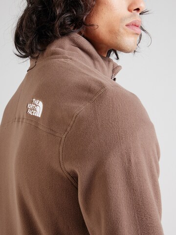 THE NORTH FACE Athletic fleece jacket '100 GLACIER' in Brown