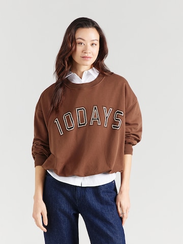 10Days Суичър в кафяво: отпред
