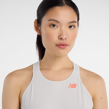 new balance - Top 'Race Day' em branco