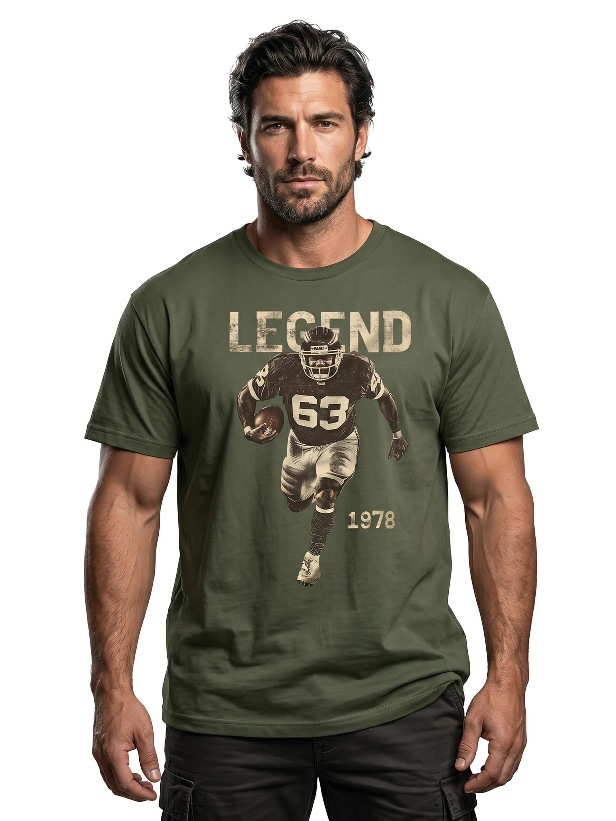 MAKAYA Shirt 'Football Legend' in Green