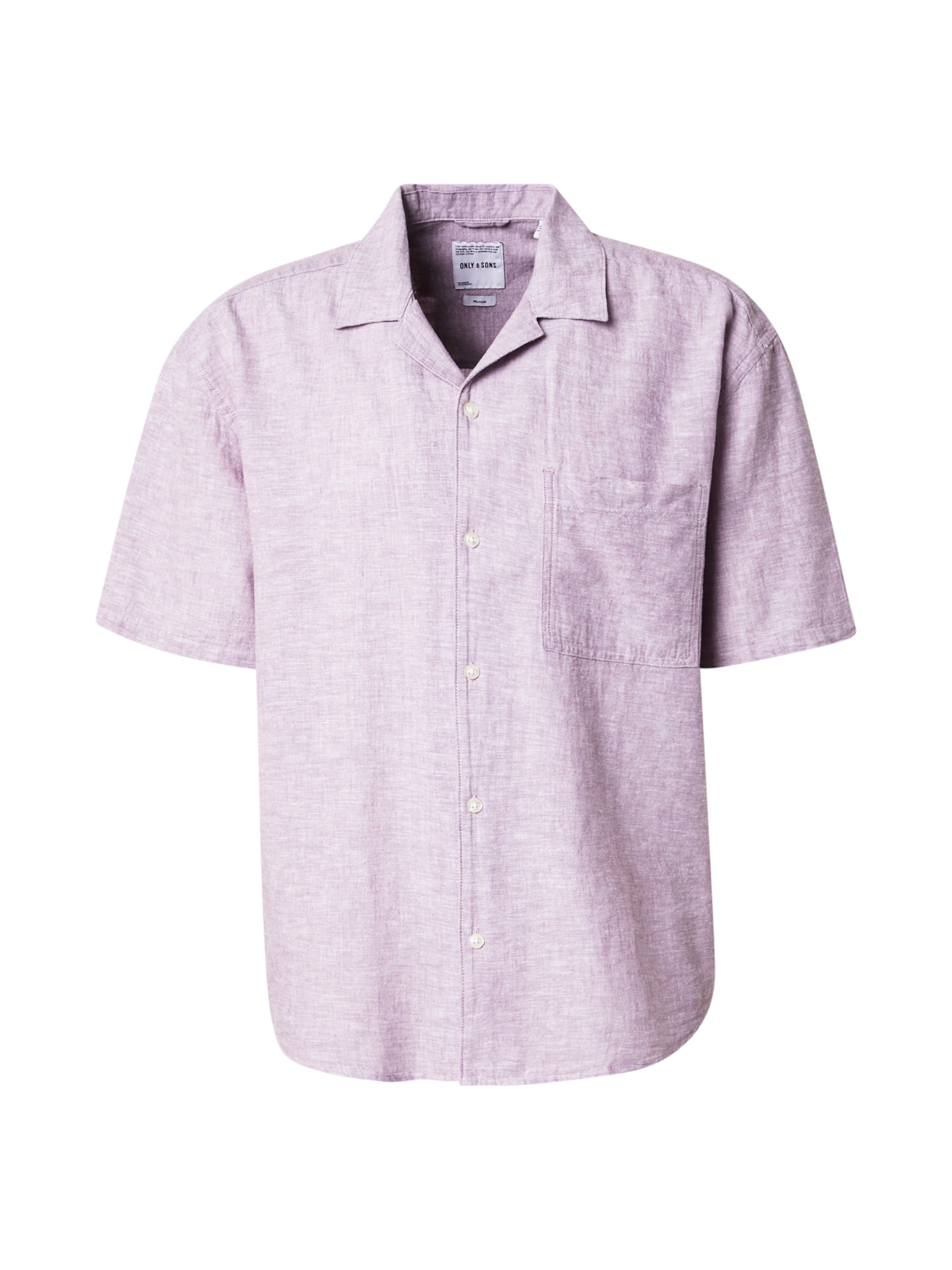 Only & Sons Πουκάμισο 'ONSCAIDEN' σε λιλά: μπροστά