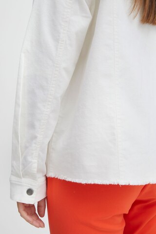 PULZ Jeans Between-Season Jacket in White