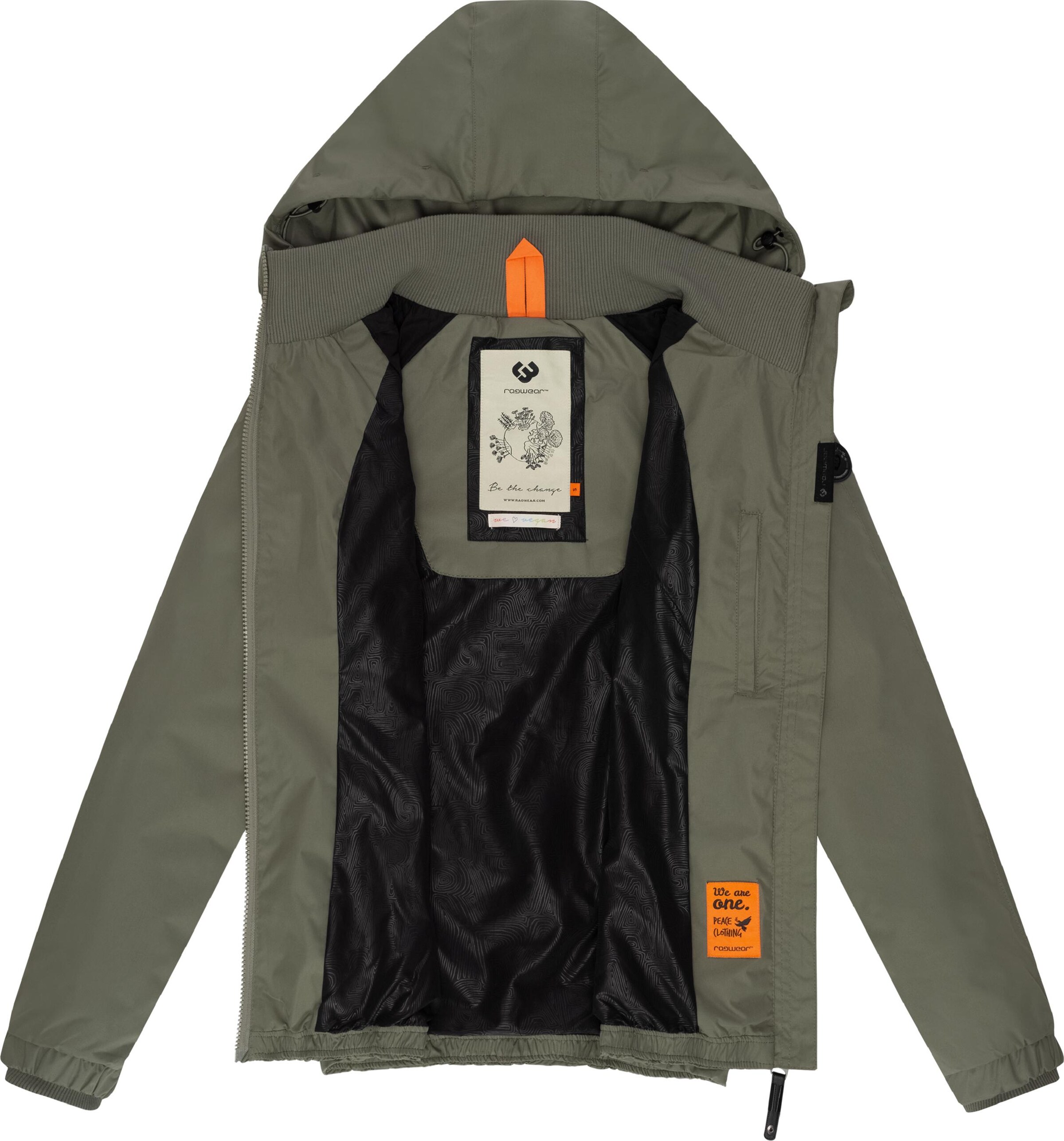 Ragwear Funktsionaalne jope 'Dizzie', värv roheline