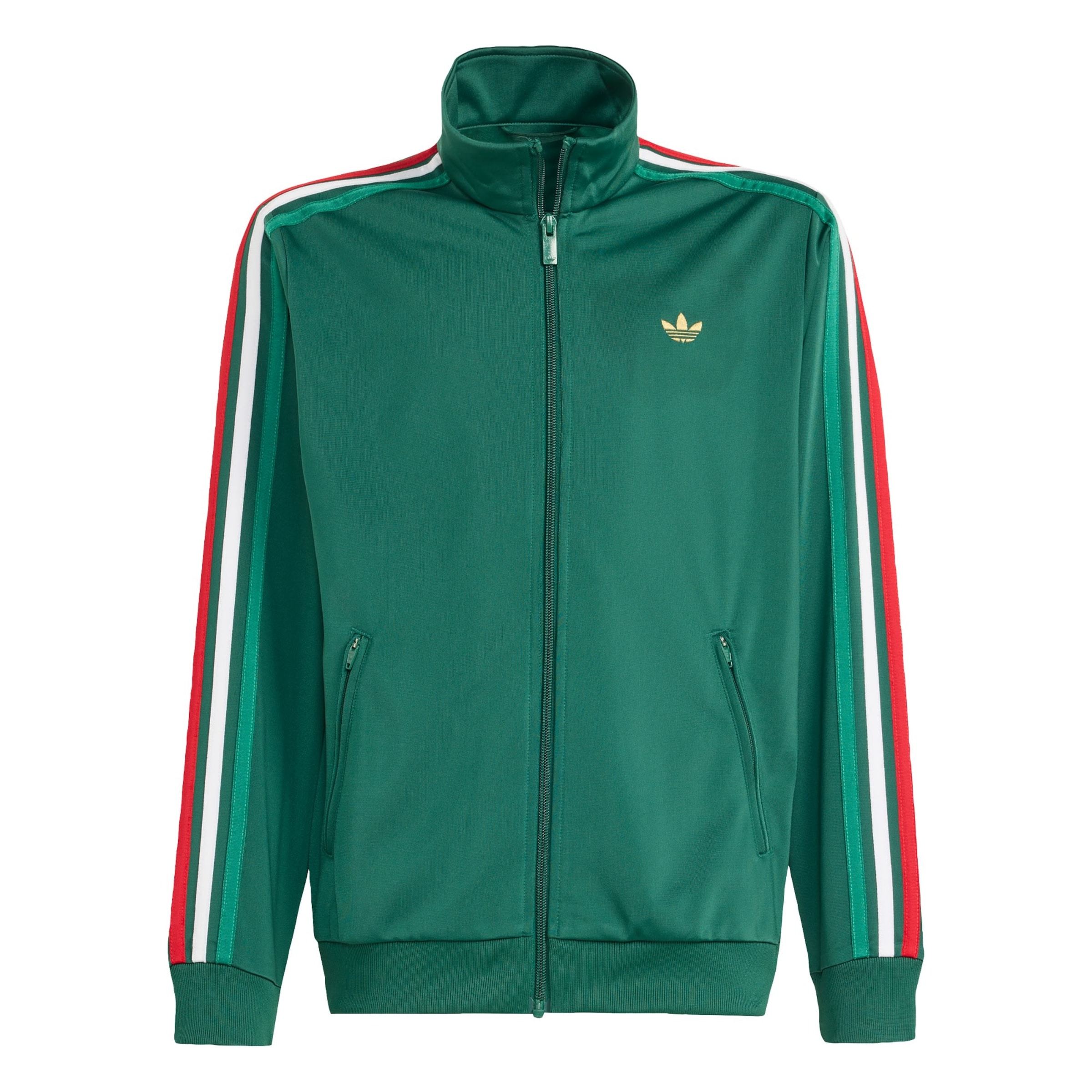 ADIDAS ORIGINALS Sweat jacket 'Firebird' in Green: front