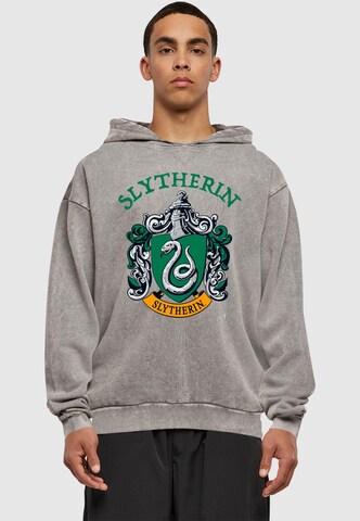 Sweat-shirt 'Harry Potter - Slytherin Crest' ABSOLUTE CULT en gris : devant