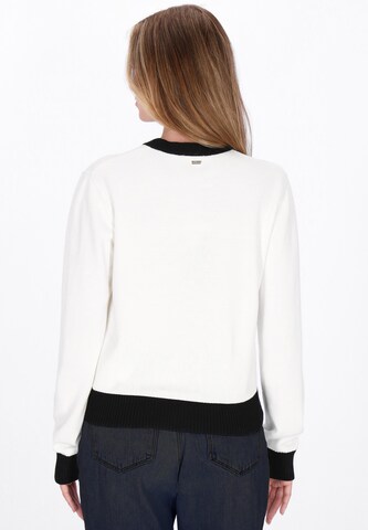 Cardigan DreiMaster Maritim en blanc