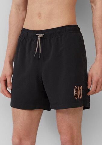 s.Oliver Badeshorts in Schwarz