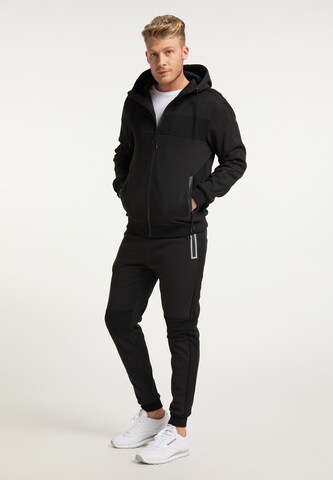 Mo SPORTS Sweatjacke in Schwarz