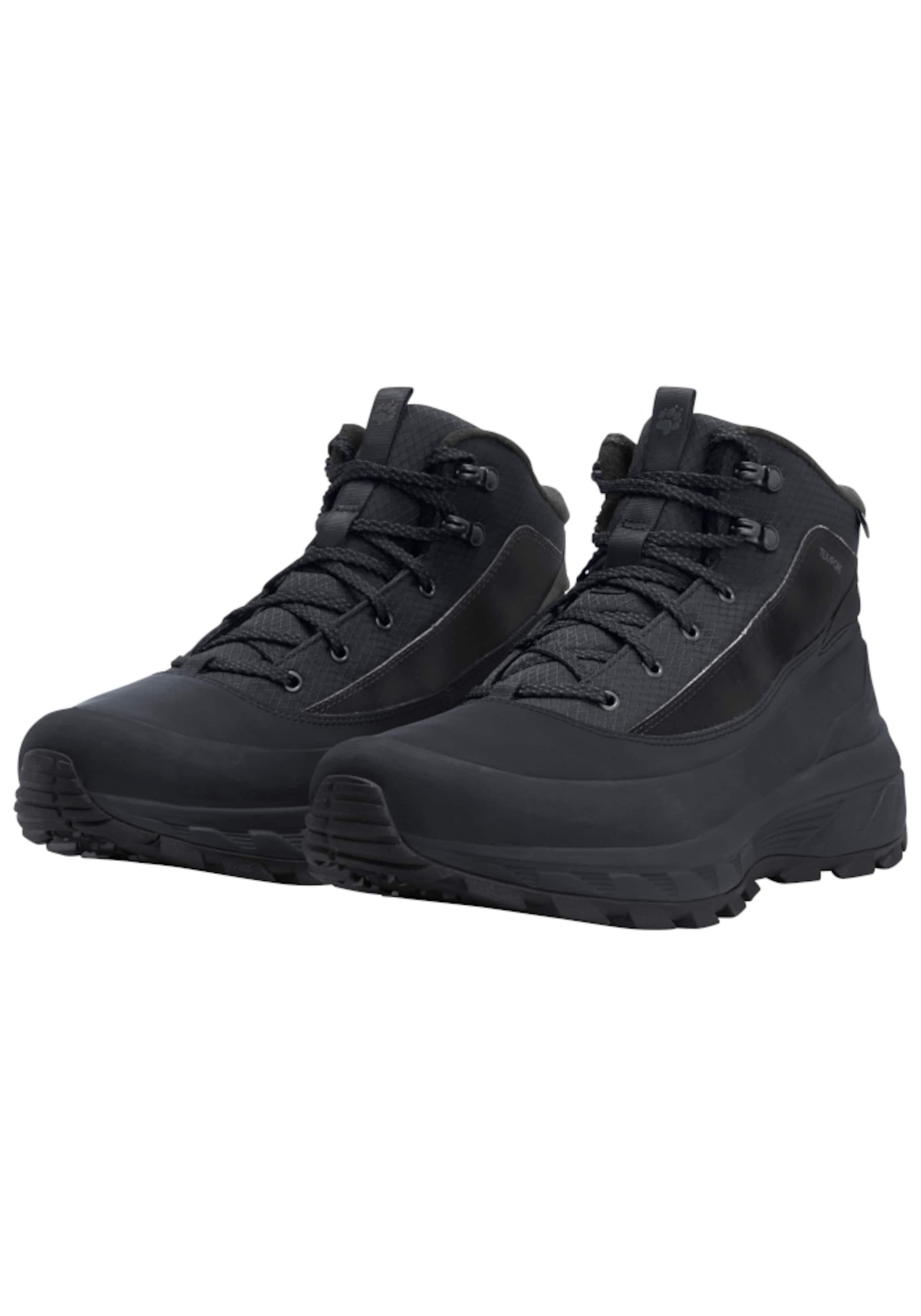 JACK WOLFSKIN Μπότες με κορδόνια 'Wild Quest' σε μαύρο