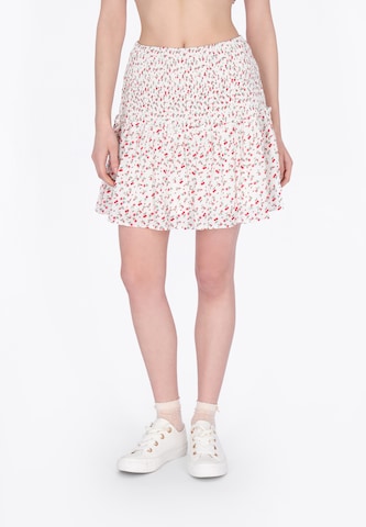 Jupe 'Young Fashion' MYMO en blanc : devant