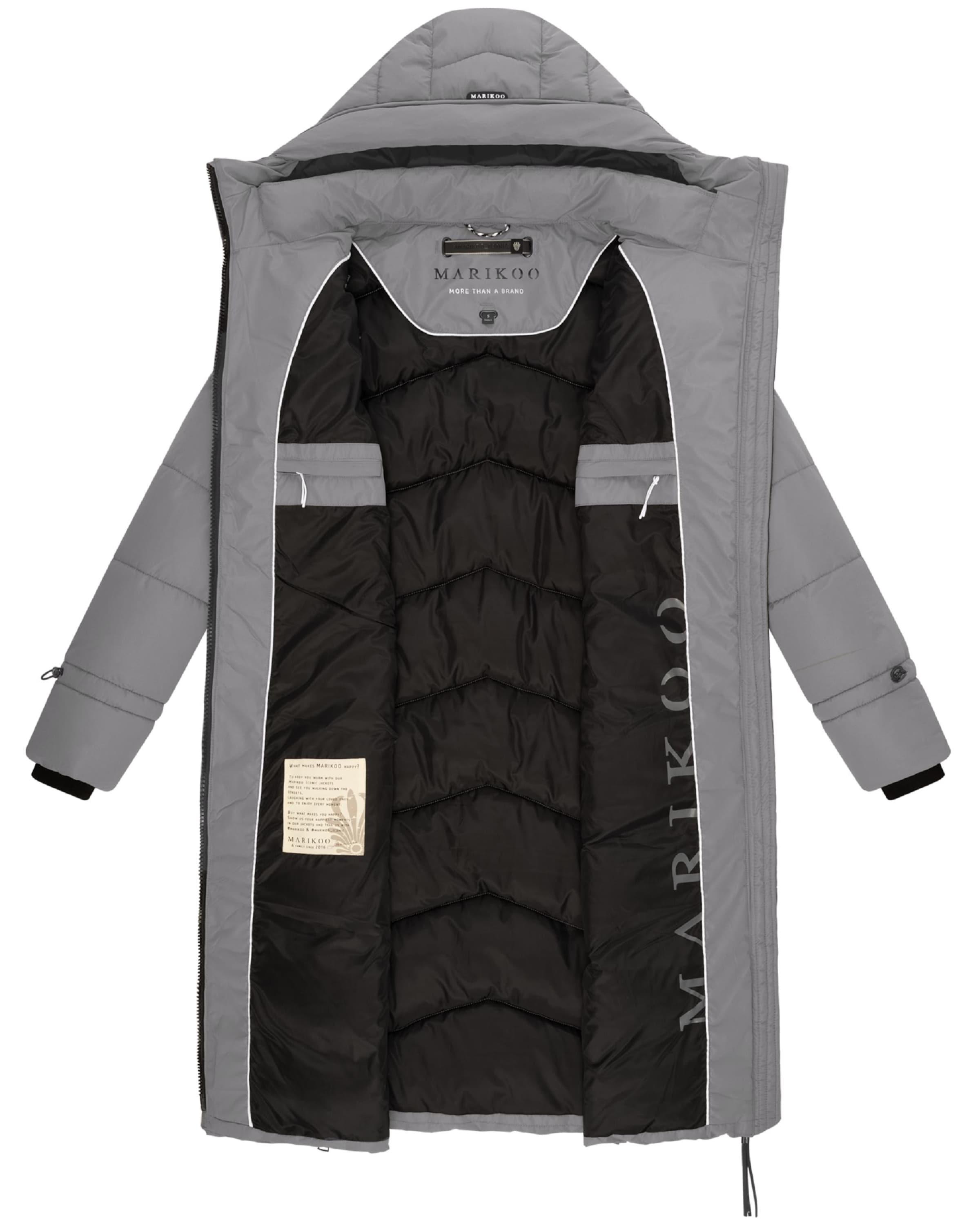 MARIKOO Зимнее пальто в Серый